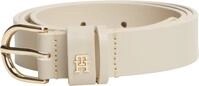Tommy Hilfiger Damen G&uuml;rtel Essential Effortless 2,5 cm Lederg&uuml;rtel, Beige