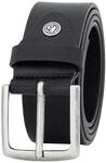 LINDENMANN Leder-G&uuml;rtel Herren 40 mm Vollrind schwarz, Farbe/Color:schwarz, Size