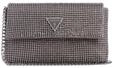 GUESS Zalina Mini Flap Clutch Silver