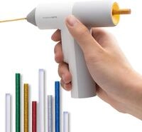 HOTO Akku Hei&szlig;klebepistole Pro, Automatische Klebstoffausgabe, Mini Akku