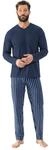 Mey Nachtw&auml;sche Serie Straight Herren Schlafanz&uuml;ge lang Yacht Blue XL(XL)