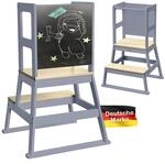 Baby Vivo Lernturm aus Holz - Tower K&uuml;che Kinderm&ouml;bel Learning Tower - Schemel
