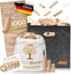 MaderaBlocks&reg; 1.000 Holzbausteine Natur + 1x Baumpflanzung 100% Made in Ravensburg