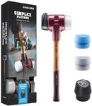 HALDER-Plusbox Starterkit, SIMPLEX-Schonhammer D80, Gummikomposition mit