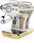 Ariete Vintage Espresso 1389, Espressomaschine f&uuml;r Pulver oder ESE-Pads, 1-2 Tassen,