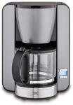 KHG Kaffeeautomat KA-124 (GE) aus Metall in grau, Kapazit&auml;t f&uuml;r 12 Tassen, mit