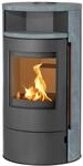H&M Germany Kaminofen M&uuml;nchen Max Style gussgrau/Naturstein 150mm Rauchrohranschluss