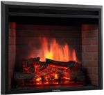 KAMINIO Elektrokamin Luca - Elektrischer Einbaukamin mit Heizung, 3D-Flammeneffekt,