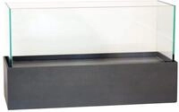 VIVANNO Deko-Windlicht Kerzenhalter rechteckig CANDELITO - Anthrazit 50x20x29