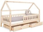 Ehrenkind&reg; Hausbett Lille | Kinderbett mit abnehmbaren Rausfallschutz aus Massivholz