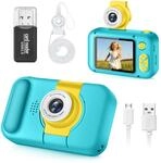 ARNSSIEN Digitalkamera f&uuml;r Kinderkamera,180&deg;FlipKinderkamera mit 2,4" IPS | 1080P