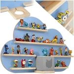 tectake&reg; Holz Regal mit Magnetstreifen f&uuml;r Wand Montage, Tonieregal, Wandregal