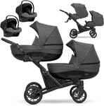 KUNERT BOOSTER 3in1 2in1 Kinderwagen Komplettset Zwillingskinderwagen Babywagen