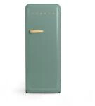 CREATE / RETRO FRIDGE 150 WOOD/K&uuml;hlschrank mit Gefrierfach 281L in Salbeigr&uuml;n,