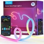 Govee Neon Rope Light 2, RGBIC Neon LED Strip 5m mit Form-Mapping, DIY Design,