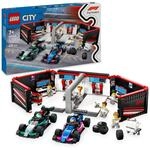 LEGO City F1 Garage mit Mercedes-AMG & Alpine Rennautos - Spielzeug Formel 1