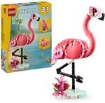 LEGO Creator 3in1 Wilde Tiere: Rosa Flamingo - Umbaubar in Kakadu Papagei Figur oder