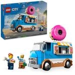LEGO City Donut Truck - Spielzeug Foodtruck mit 2 Minifiguren Polizist - Bauspielzeug