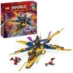 LEGO NINJAGO Ras und Arins Super-Sturmflieger - Spielzeug mit Drohne, Shootern,