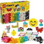 LEGO Classic Creative Happy Box, Assorted Colourful Bricks for Imaginative Play,