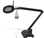 Lumeno 8613SW Lupenleuchte Arbeitsplatzlampe mit gro&szlig;er ovalen Linse 110x150 mm, 60