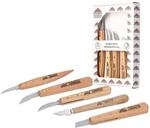 STUBAI Kerbschnitzmessersatz 5‑tlg. | Set mit 5 vorgeschliffenen Messern &ndash;