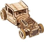 UGEARS Hot Rod Die W&uuml;tende Maus &ndash; 3D Holzpuzzle Erwachsene Modellbausatz Auto -