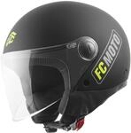 FC-Moto Square-RS Jethelm, schwarz matt/gelb, XL