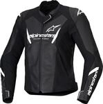 Alpinestars Stella Faster V3 Damen Motorrad Lederjacke, schwarz/wei&szlig;, 38