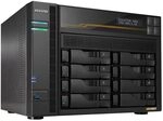 Asustor Lockerstor 8 Gen3 AS6808T 8 Bay NAS Netzwerkspeicher, AMD Ryzen Quad-Core 2.3