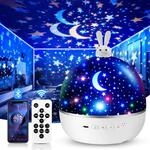 Sternenhimmel Projektor Kinder mit 15 Films, Baby Spielzeug Bluetooth Musik 