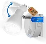 Trango 2635-016 LED Sensor Nachtlicht &ndash; Wei&szlig; &ndash; Drehbar & Schwenkbar &ndash;