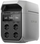 EcoFlow Delta 3 Plus Powerstation 1024Wh LiFePO4 &ndash; 1800W Solargenerator (3600W