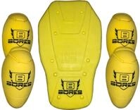 Bores Schulter/Ellenbogen/R&uuml;cken Protektoren Set (Yellow,One Size)