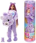 Barbie-Puppe mit Accessoires, Gl&uuml;cksb&auml;rchis-Reihe, Modepuppe mit pl&uuml;schigem