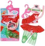 BABY Born Tauchspa&szlig;, Schnorchelset mit Bikini, Taucherbrille und Schwimmflossen f&uuml;r