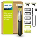 PHILIPS OneBlade 360 Face & Body - elektrischer Rasierer, Trimmer & Bodygroomer, 3x