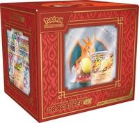Pok&eacute;mon TCG: Super-Premium-Sammlung Glurak (3 gl&auml;nzende Promokarten, 1 Kartenhalter