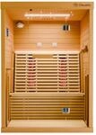 Dewello&reg; Infrarotkabine Infrarotsauna Palermo 135x120 f&uuml;r 1-2 Personen aus