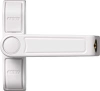ABUS Fenster-Zusatzsicherung 2410 AL0125 - Sicherheitsschloss mit Schwenkriegel f&uuml;r