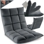 tectake&reg; Relaxsessel, XXL Bodenstuhl faltbar mit Liegefunktion, Bodensessel mit