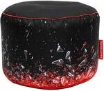 Gamewarez Crimson X-Ray Station Hocker &ndash; Gaming-Hocker, Sitzhocker, Fu&szlig;hocker zum