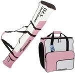BRUBAKER Kombi Set Skisack und Skischuhtasche f&uuml;r 1 Paar Ski bis 170 cm + St&ouml;cke +