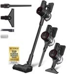 KLAMER Akku Staubsauger, 2-in-1 Staubsauger kabellos & Handstaubsauger, Akkulaufzeit
