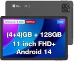 AGM PAD T1 Android 14 Tablet,8(4+4) GB RAM 128GB/1TB TF, 11'' FHD Display Widevine L1