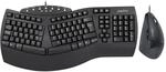 Perixx PERIDUO-512B Kabelgebundene ergonomische Tastatur und vertikale Maus Combo &ndash;