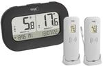 TFA Dostmann Digitales Funk-Thermometer Double-Check, 30.3073.01, mit 2 Sendern