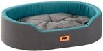 Ferplast Hundebett Dandy, abnehmbares, waschbares Kissen, Baumwollbezug mit weicher