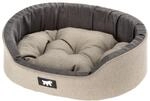 Ferplast Hundebett Dandy, abnehmbares, waschbares Kissen, Baumwollbezug mit weicher