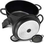 TLESS&reg; 2in1 Aluguss Br&auml;ter mit Deckel backofengeeignet | Schmorpfanne & Schmortopf